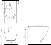 Биде подвесное beWash Bogen 88205001