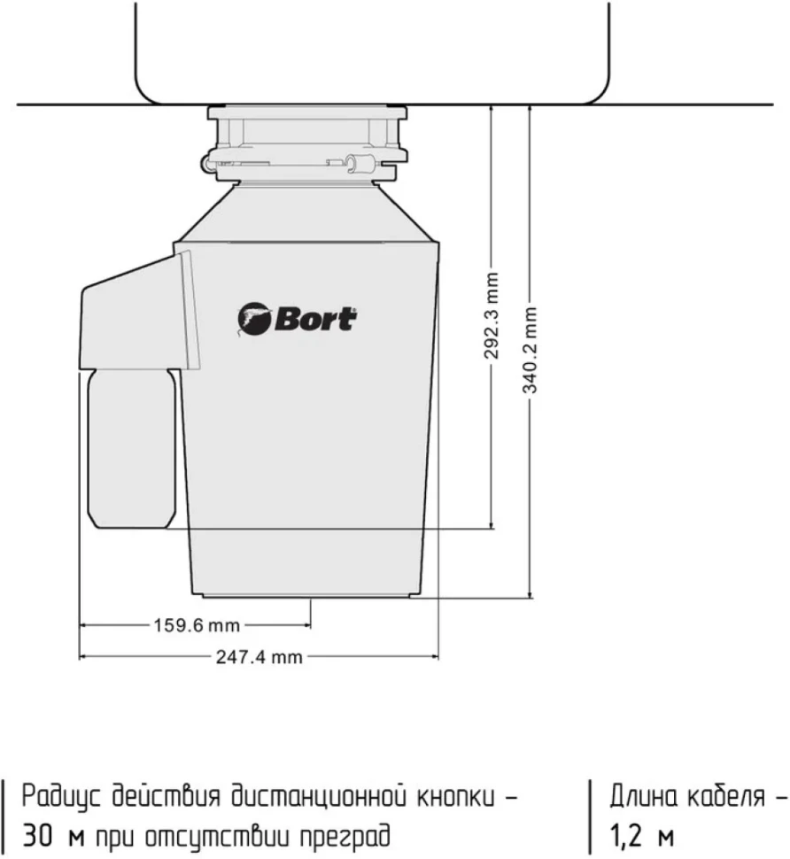 Измельчитель отходов Bort Alligator Green