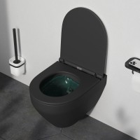 Унитаз подвесной AM.PM Spirit V2.0 FlashClean с микролифтом, черный матовый