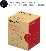 Унитаз подвесной AM.PM Spirit V2.0 FlashClean с микролифтом, черный матовый