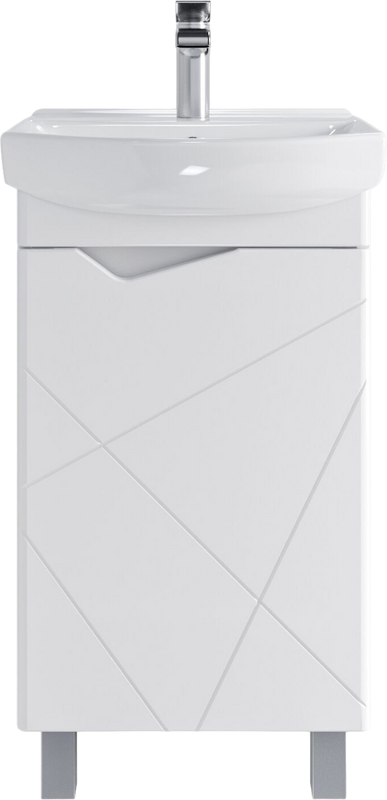 Тумба под раковину SanStar Линни 45 напольно-подвесная, белая