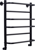 Полотенцесушитель водяной Comfysan Puro W-6 60х50 60x55 см, черный матовый, лесенка