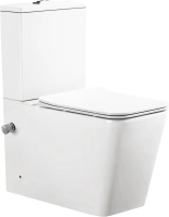 Унитаз-компакт напольный SantiLine SL-5017SM-BD безободковый, с микролифтом, с функцией биде