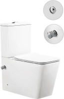 Унитаз-компакт напольный SantiLine SL-5017SM-BD безободковый, с микролифтом, с функцией биде