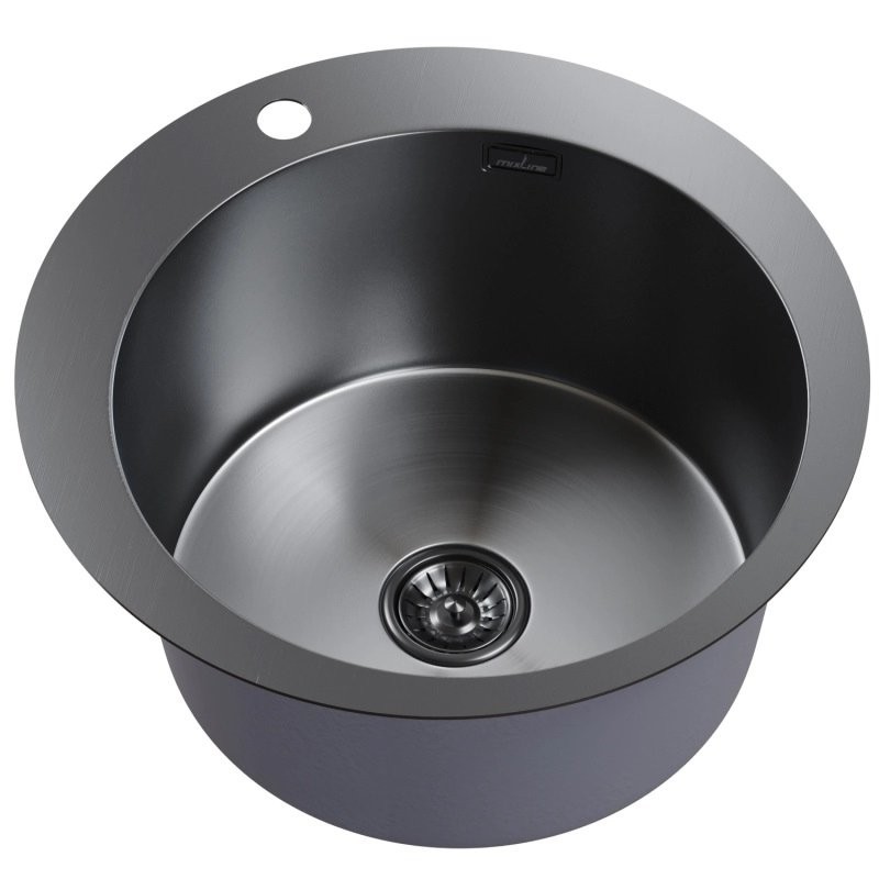 Мойка кухонная Mixline Pro 554770 черный графит