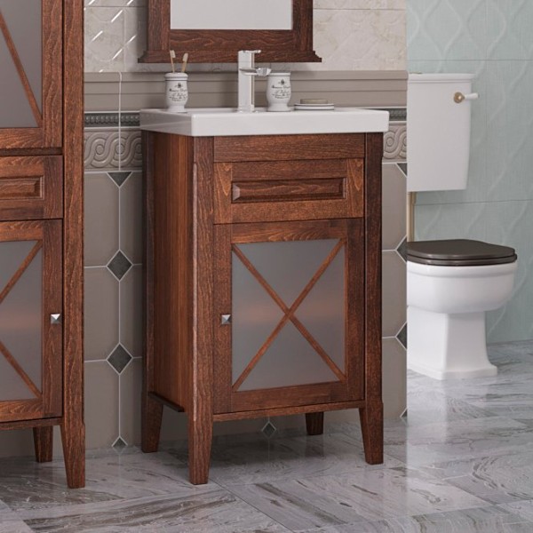 Тумба под раковину Opadiris Палермо 50 R светлый орех