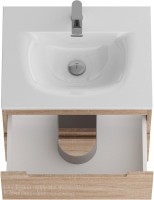 Тумба с раковиной BelBagno Etna 70 rovere bianco, раковина BB-8099-70