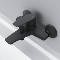 Смеситель для ванны с душем AM.PM Gem F90A10022 черный Смеситель для ванны с душем AM.PM Gem F90A10022 черный