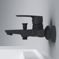 Смеситель для ванны с душем AM.PM Gem F90A10022 черный Смеситель для ванны с душем AM.PM Gem F90A10022 черный