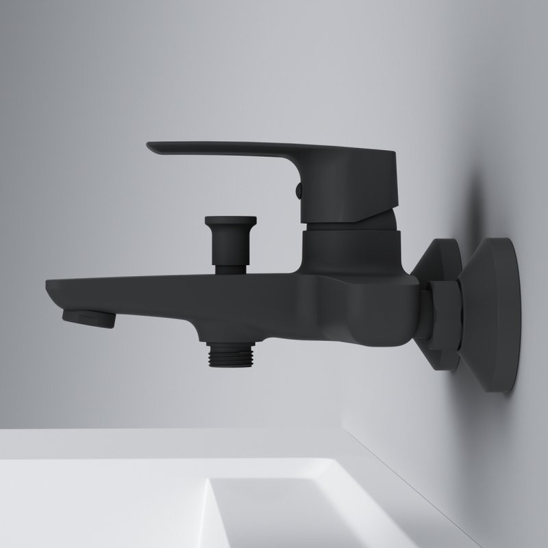 Смеситель для ванны с душем AM.PM Gem F90A10022 черный