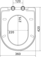 Унитаз подвесной Art&Max Bolzano AM001CHR/SC с микролифтом, белый