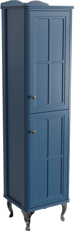 Шкаф пенал для ванной Caprigo Borgo 40 R бриллиантово-синий