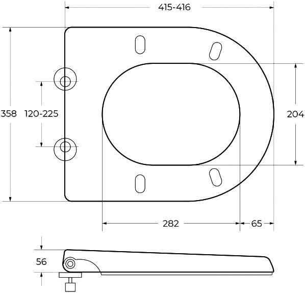 Унитаз-компакт напольный Cezares Stylus CZR-152-CPR безободковый, крышка CZR-6045-SC с микролифтом