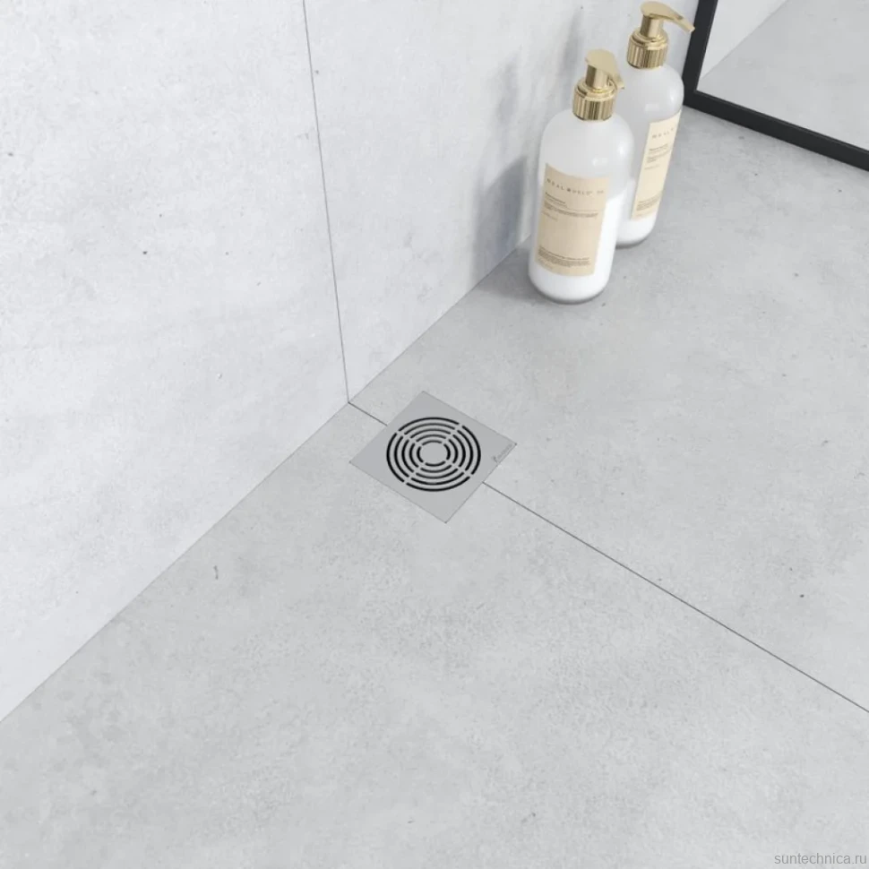 Душевой трап Boheme Smart Design 10x10 см, хром