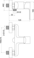 Смеситель для душа Cersanit Geo 63041