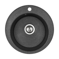 Мойка кухонная AQUATON Шелли 50, графит