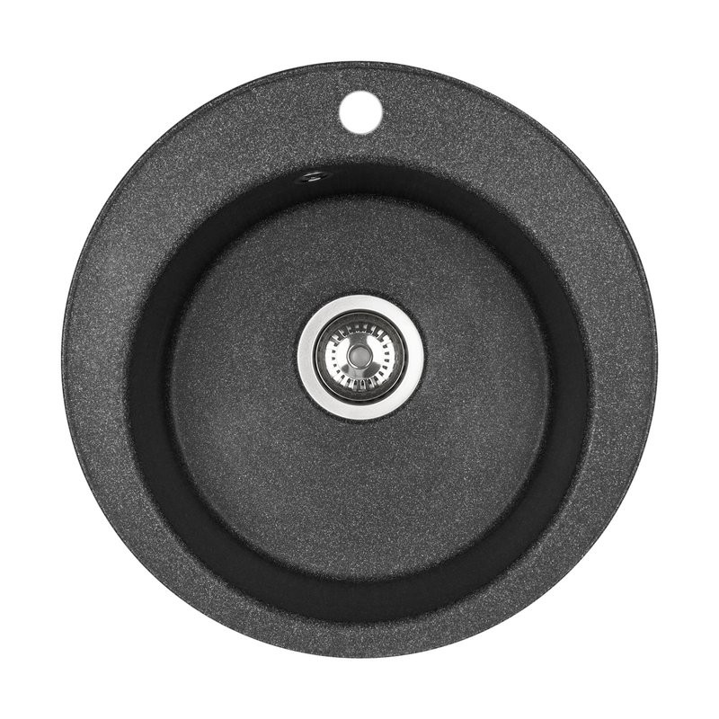 Мойка кухонная AQUATON Шелли 50, графит