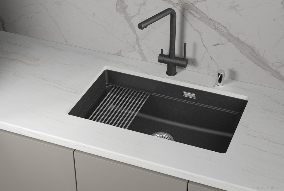 Мойка кухонная Granula Kitchen Space 7303iU черная