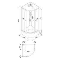 Душевая кабина Triton Ультра Щ0000072615 80х80 В Душевая кабина Triton Ультра Щ0000072615 80х80 В