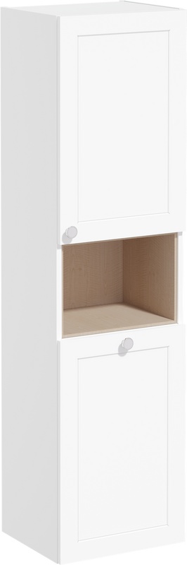 Шкаф пенал для ванной VitrA Root Classic 40 R, с бельевой корзиной, белый