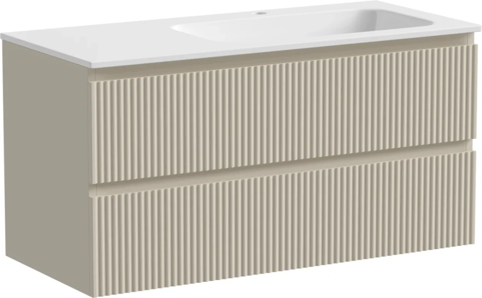 Мебель для ванной комнаты Sancos Snob R 100 см, R, beige soft