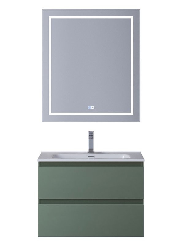 Мебель для ванной комнаты BelBagno Kraft 60 подвесная, матовая еловая, раковина bb600etl