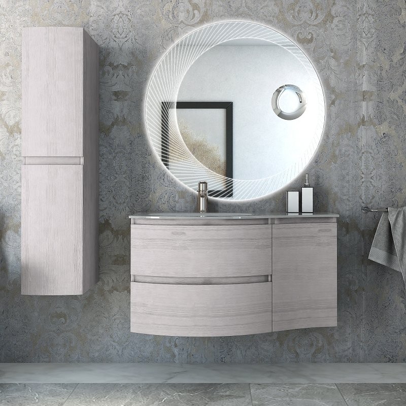 Мебель для ванной комнаты Cezares Vague 104 L rovere sbiancato