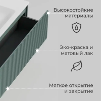 Тумба с раковиной La Fenice Terra 80 серая