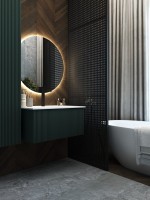 Тумба с раковиной La Fenice Terra 80 серая