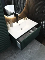 Тумба с раковиной La Fenice Terra 80 серая