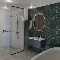 Тумба с раковиной La Fenice Terra 80 серая
