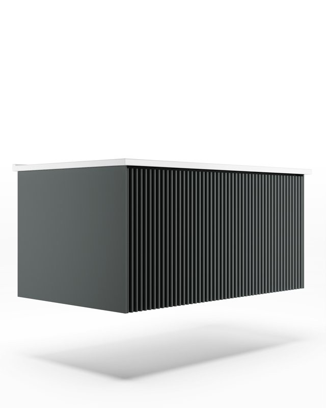 Тумба с раковиной La Fenice Terra 80 серая