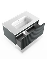 Тумба с раковиной La Fenice Terra 80 серая