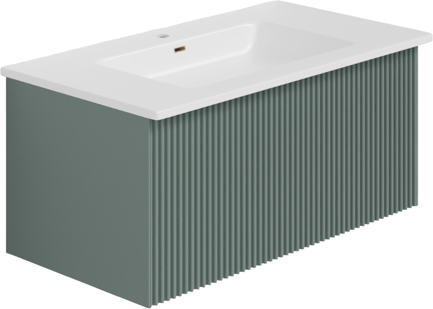 Тумба с раковиной La Fenice Terra 80 серая