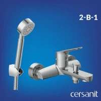Смеситель для ванны с душем Cersanit Флавис (Flavis) 64509 хром Смеситель для ванны с душем Cersanit Флавис (Flavis) 64509 хром