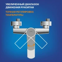 Смеситель для ванны с душем Cersanit Флавис (Flavis) 64509 хром Смеситель для ванны с душем Cersanit Флавис (Flavis) 64509 хром