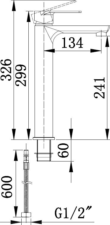Смеситель для раковины BOCH MANN Doris XLB BM8599 черный