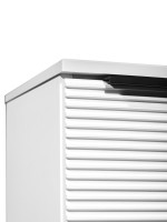 Мебель для ванной комнаты Runo Орлеан 60 подвесная, матовая белая, белый глянец