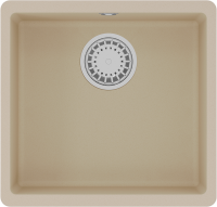 Комплект Мойка Lemark Sinara 440-U 9910068 бежевая + Смеситель Comfort LM3075G-Beige с гибким изливом, золото, бежевый
