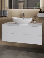 Тумба под раковину Orange Otto 100 белый глянец