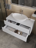 Тумба под раковину Orange Otto 100 белый глянец