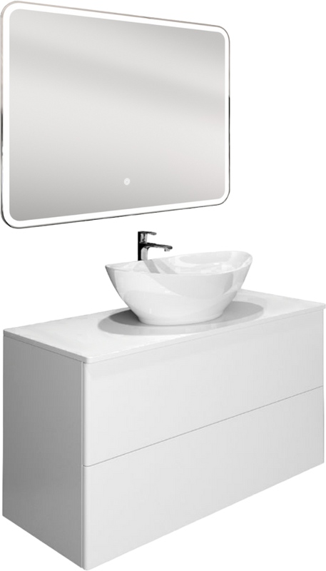 Тумба под раковину Orange Otto 100 белый глянец