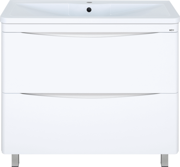 Тумба с раковиной Misty Атлантик 100 белая
