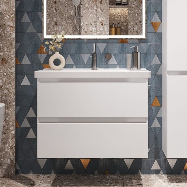 Тумба с раковиной SanStar Riana 80 подвесная