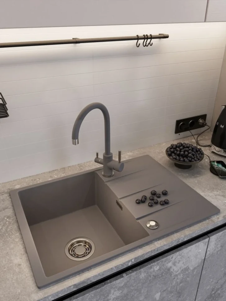 Мойка кухонная Emar Quartz EMQ-1700.Q Алмаз