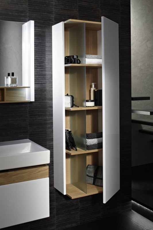 Шкаф пенал для ванной Jacob Delafon Terrace EB1179D R, белый лак