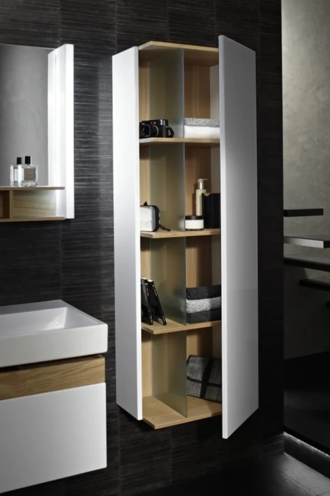 Шкаф пенал для ванной Jacob Delafon Terrace EB1179D R, белый лак