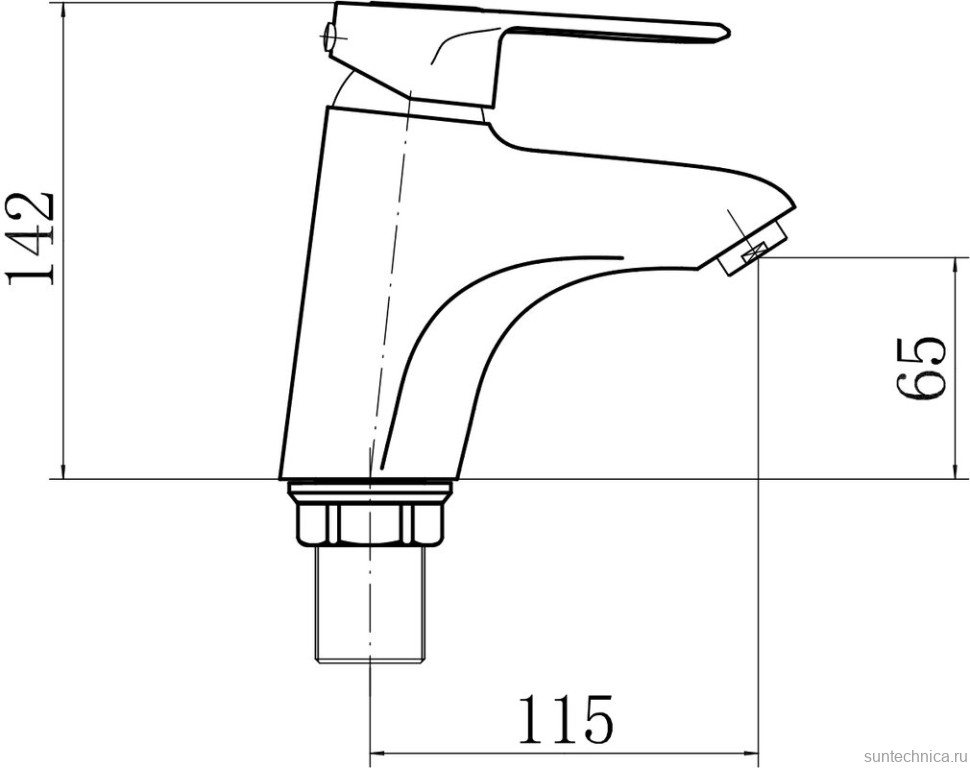 Смеситель для раковины Fashun A1004 хром