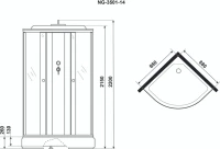 Душевая кабина Niagara NG-3501-14 Душевая кабина Niagara NG-3501-14