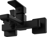 Смеситель для ванны с душем STWORKI Мосс S43100BK матовый чёрный